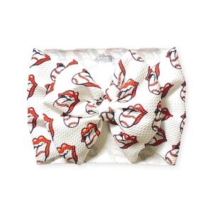 Texas Top Knots Rolling Stones inspired Baseball Head Wrap- Toddler
